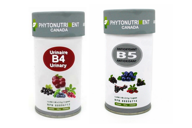 Antioxydant et Infections urinaires -2 poudres de petits fruits nordiques.